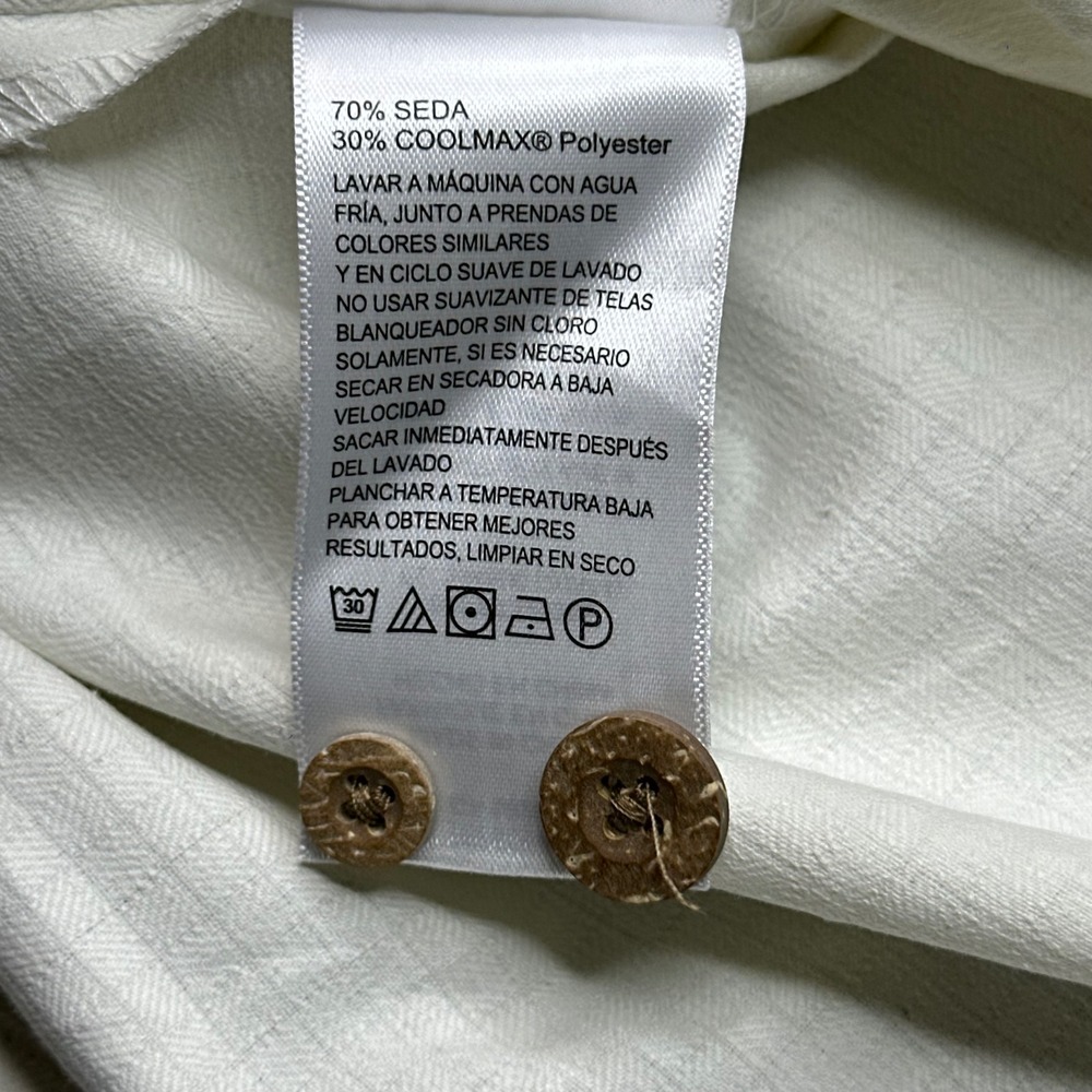 Tommy Bahama Coastal Breeze Check Shirt Mens Large Continental Silk‎ Blend NWT - Picture 6 of 13